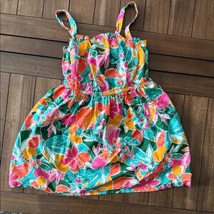 Carter's Floral Kids Dress - Pink, Orange, Green